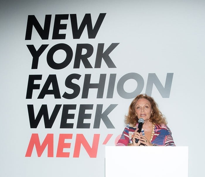 Diane von Fürstenberg discussing the growth and impact of fashion week