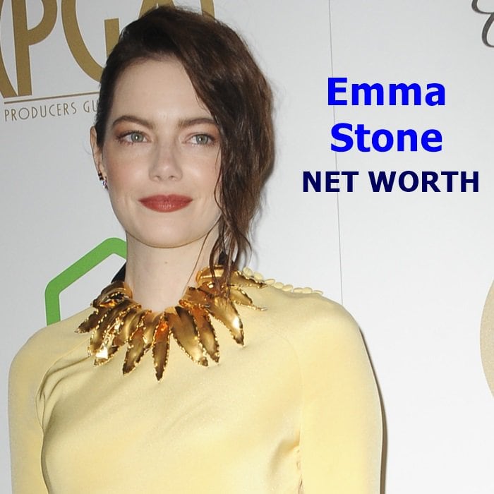 Emma Stone's net worth is $30 million