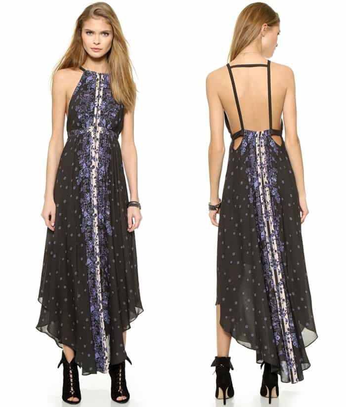 Free People "Caught in the Moment" Dress in Midnight Combo