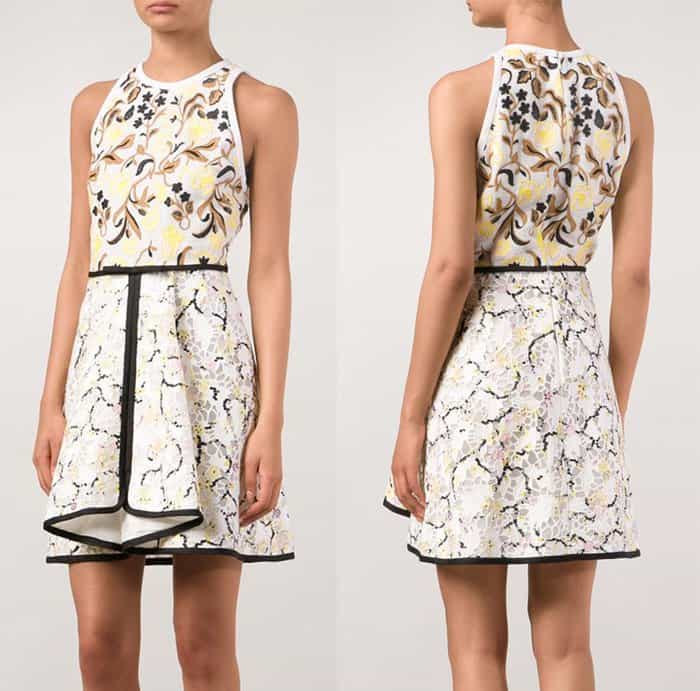 Giambattista Valli Embroidered Sleeveless Dress