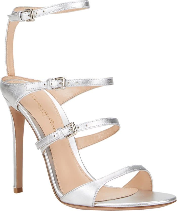 Gianvito Rossi Carey Triple-Strap Sandals