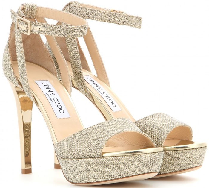 Jimmy Choo "Kayden" Lamé Sandals