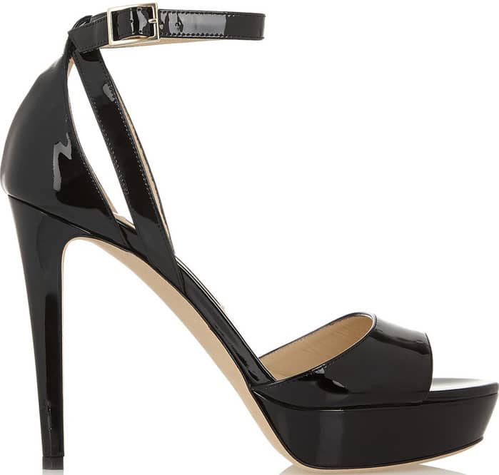 Jimmy Choo Kayden Patent-leather Sandals