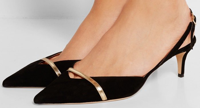 Jimmy Choo "Valley" Suede Slingback Pumps