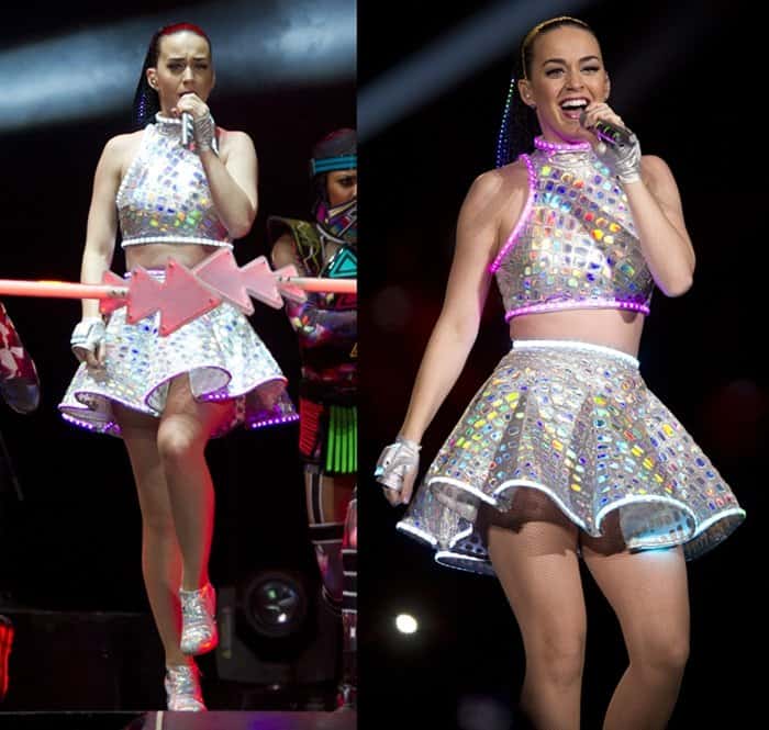 Katy Perry in a costume designed and created by Marina Toybina