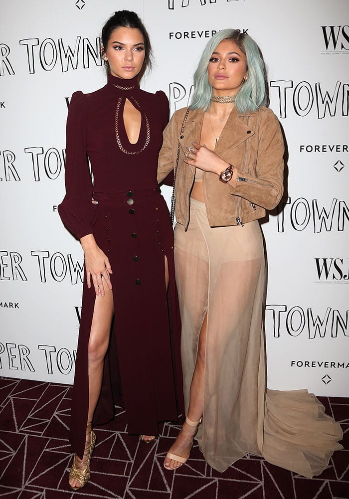 Kendall and Kylie Jenner flaunt their legs in revealing outfits