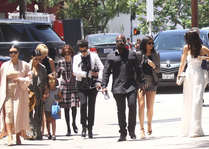 The Kardashian/Jenner family headed out to watch Phantom of the Opera in Los Angeles