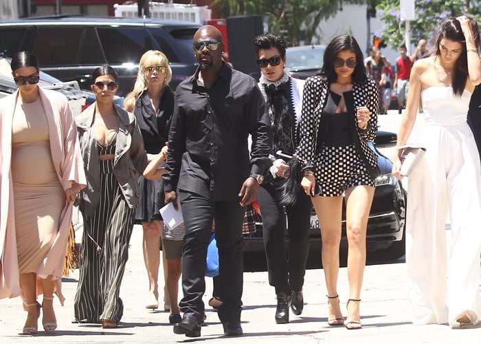 The Kardashians/Jenners leaving a theater in Los Angeles