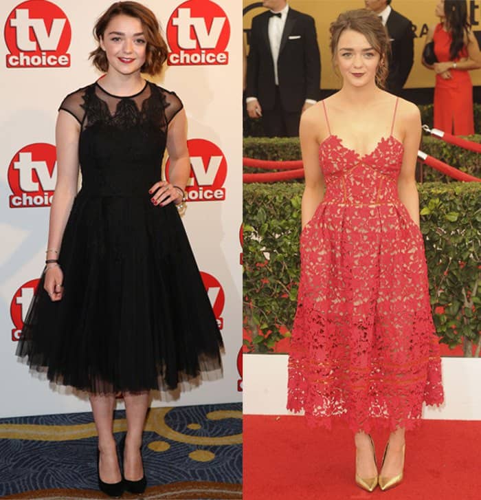 Maisie Williams can be both glamorous and comfortable at the same time