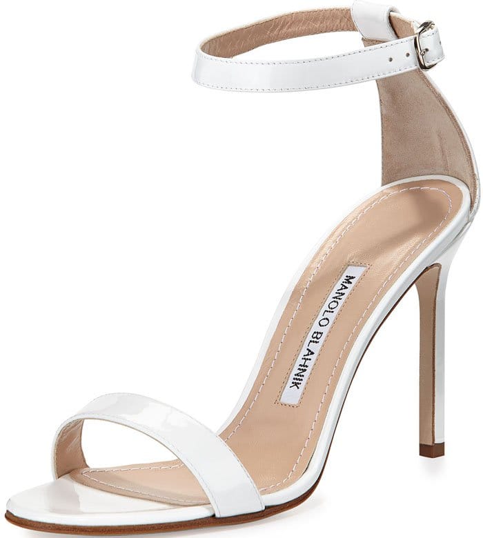 Manolo Blahnik Chaos White Leather