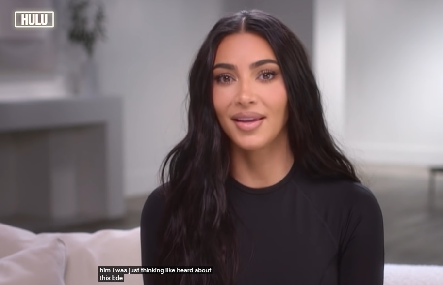 Kim Kardashian explains she'd heard about Pete Davidson's BDE (big dick energy) (Credit: Hulu)