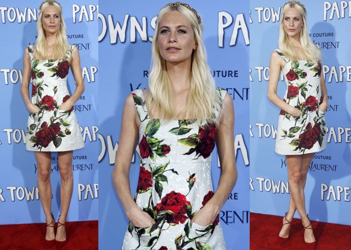 Poppy Delevingne wore a floral dress with pockets