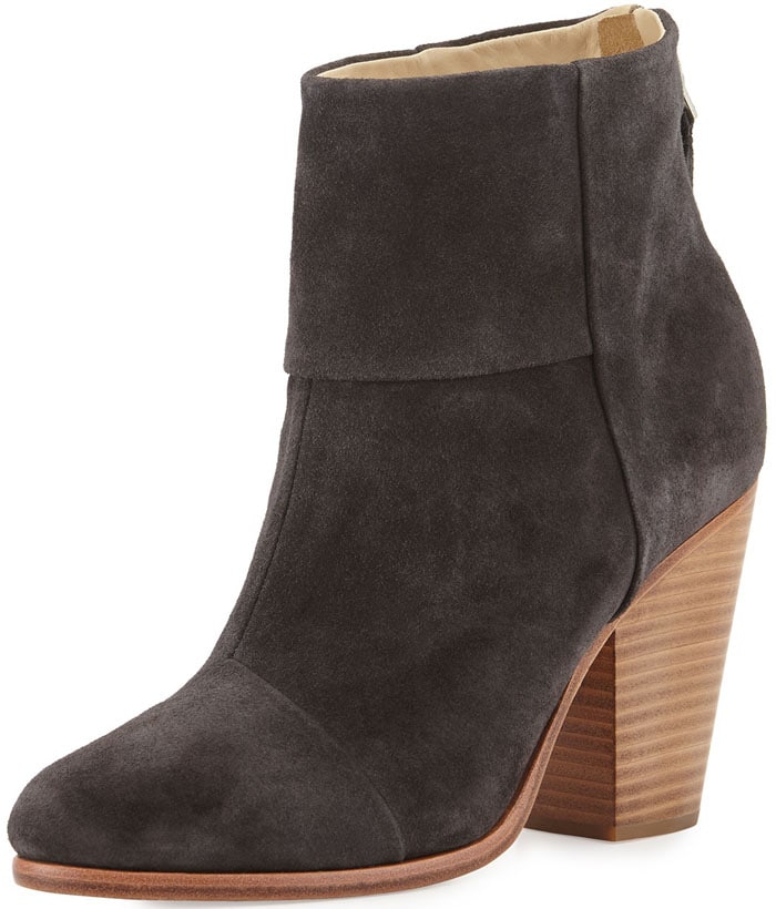 Rag & Bone Classic Newbury Suede Bootie in Asphalt