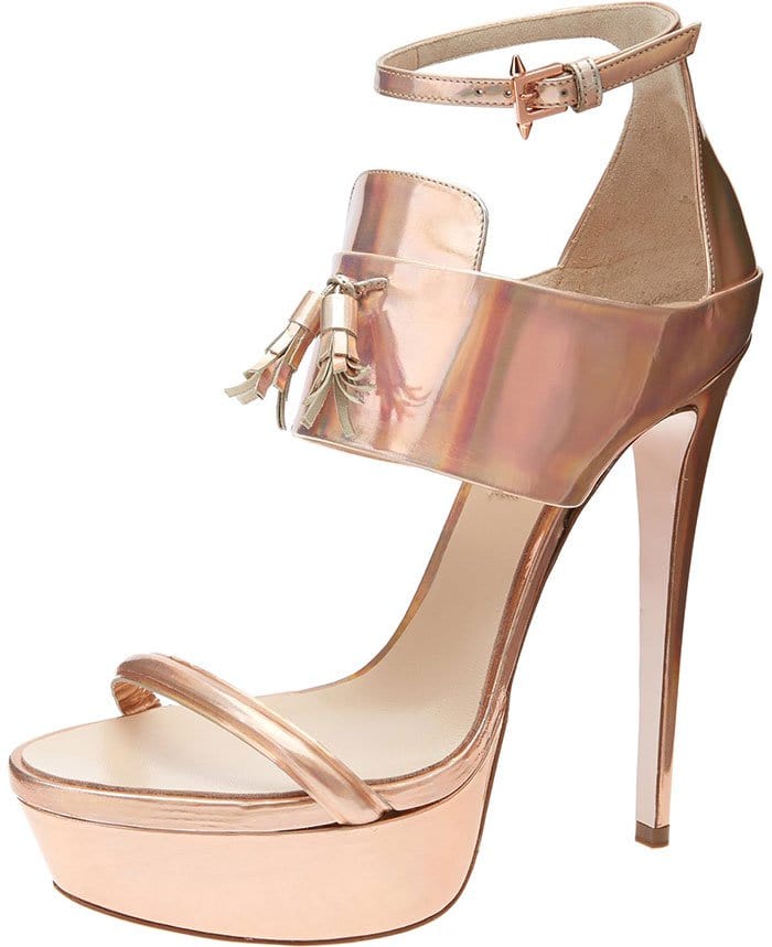 Rose Gold Ruthie Davis Ivy Platform Sandals