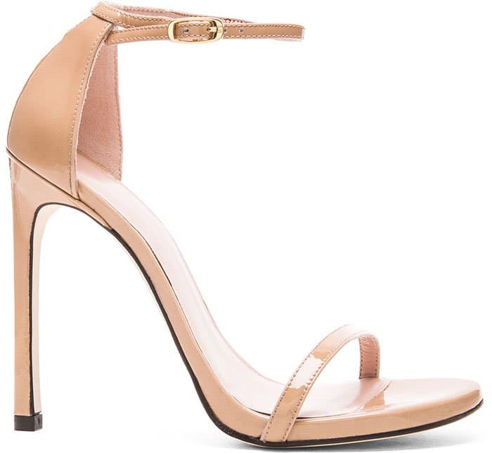 Stuart Weitzman Nudist Sandals in Adobe