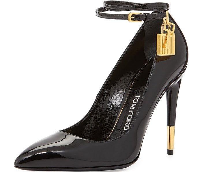 Tom Ford Patent Ankle-Lock Pumps in Black