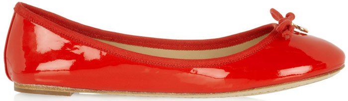 Tory Burch Chelsea Patent-Leather Ballet Flats