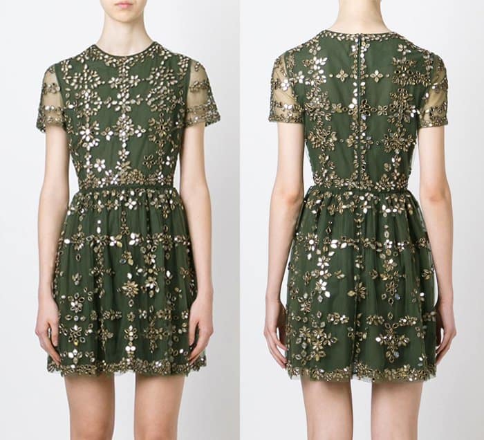 Valentino Embellished Tulle Dress