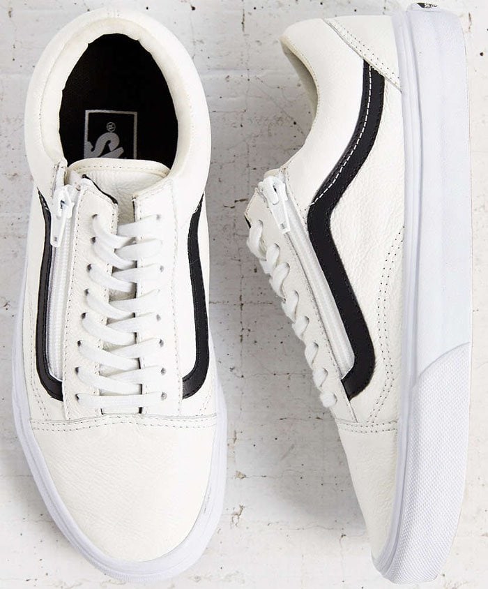 Vans Leather Old School Zip Sneakers