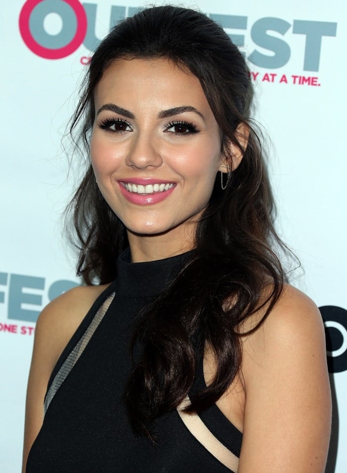 Victoria Justice at the premiere of Naomi & Ely's No Kiss List held at the 2015 Outfest LGBT Los Angeles Film Festival