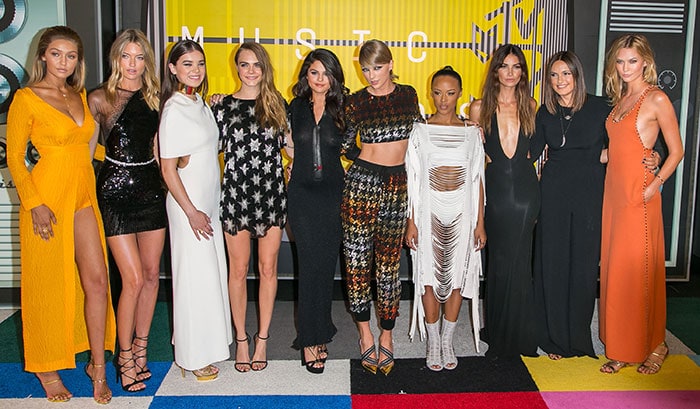 "Bad Blood" squad at the 2015 MTV Video Music Awards