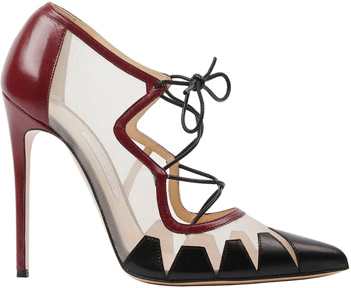 Bionda Castana "Dekota" Mesh Lace Up Pumps