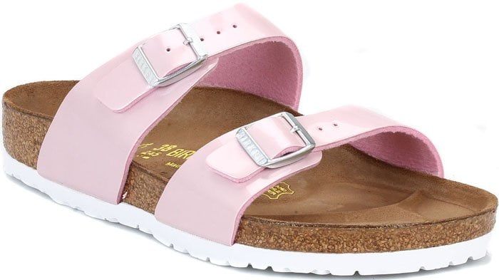 Birkenstock Pearly Rose "Sydney" Sandals in Pink