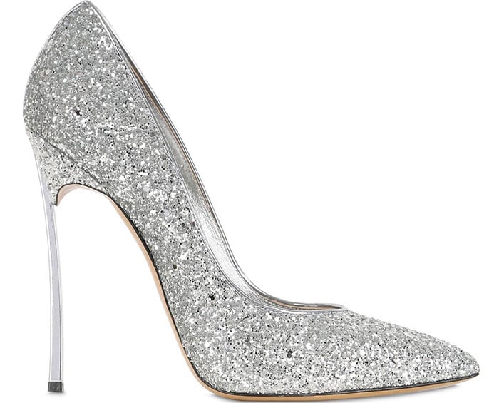 Casadei Blade Glittered Pumps