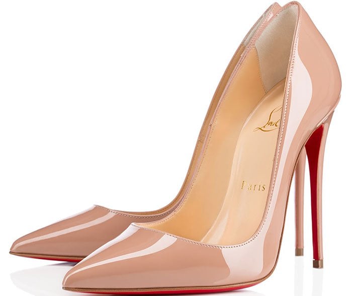 Christian Louboutin So Kate Pumps Nude Patent