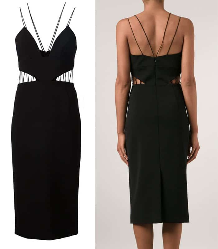 Cushnie Et Ochs Cut Out Fitted Dress