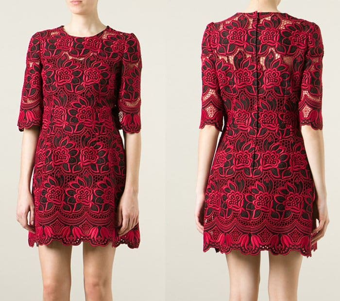 Dolce & Gabbana Floral Lace Dress