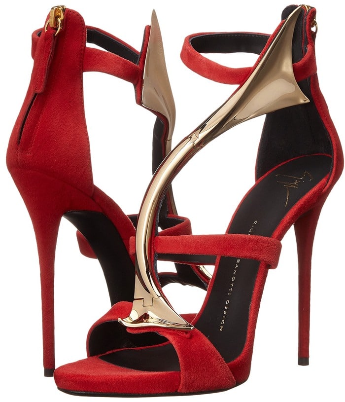 Giuseppe Zanotti Suede & Goldtone Overlay Sandals