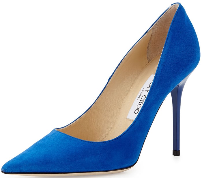 Jimmy Choo Abel Pumps in Blue Suede