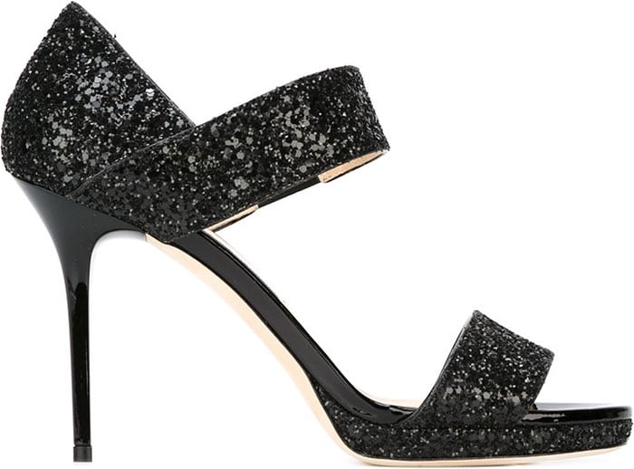 Jimmy Choo Alana Sandals Glitter