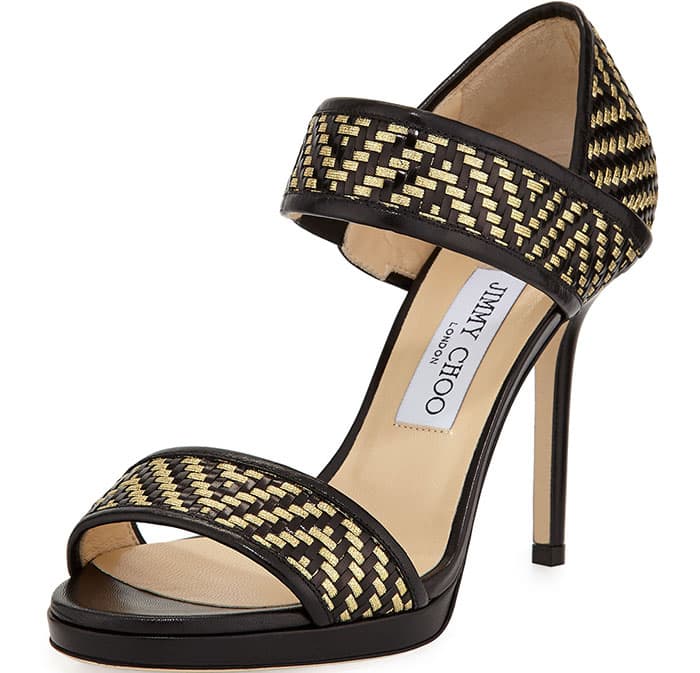 Jimmy Choo Alana Sandals Woven