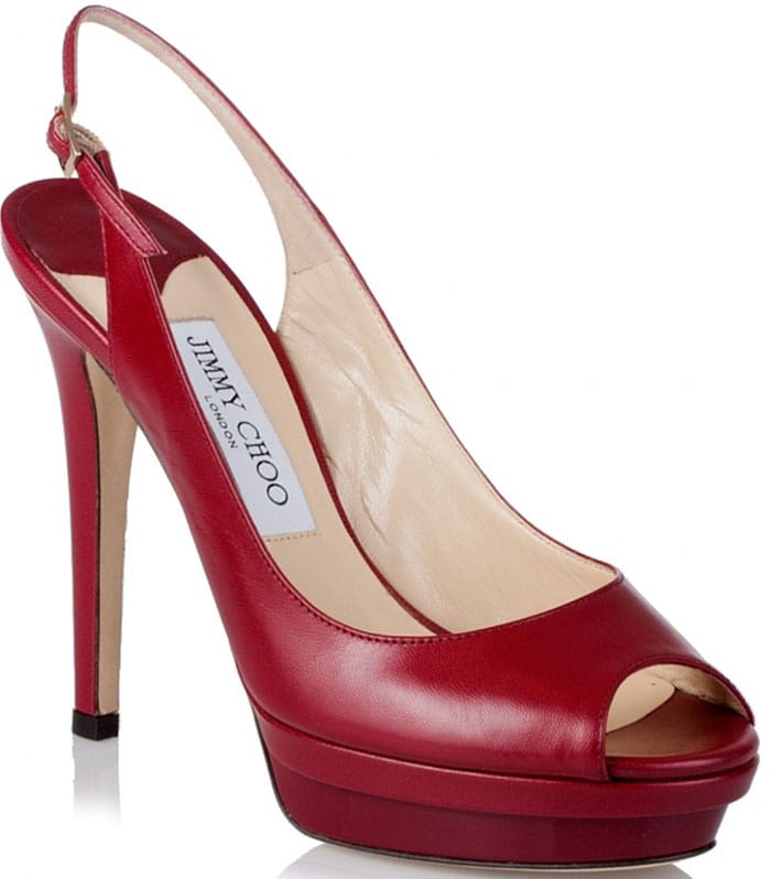 Jimmy Choo Vertigo Red Platform Sandal