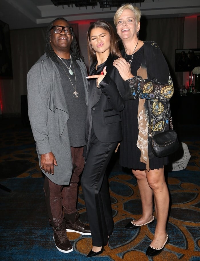 Zendaya was joined by her parents Kazembe Ajamu Coleman and Claire Stoermer