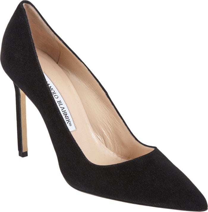 Manolo Blahnik BB Suede Pumps Black