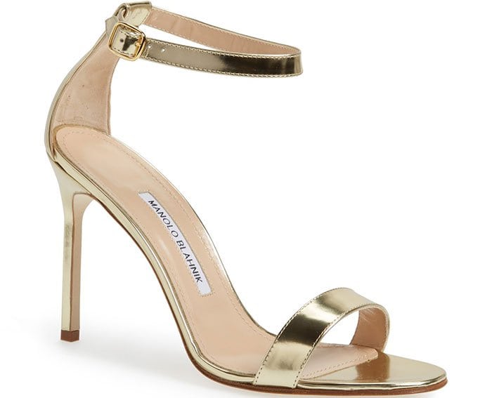 Manolo Blahnik Chaos Sandals Gold Cuff