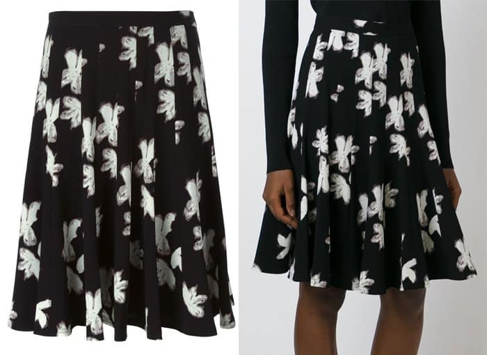 Marc by Marc Jacobs Irving Painted Flower Print Skirt