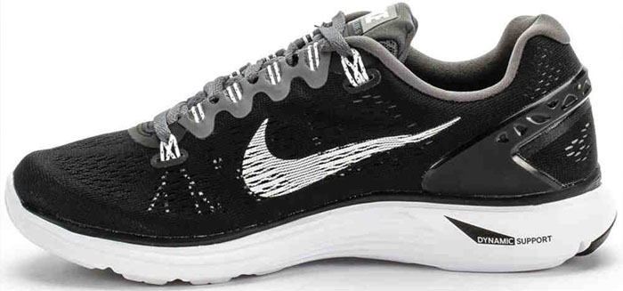 Nike LunarGlide+ 5 Women's in Black/Gray