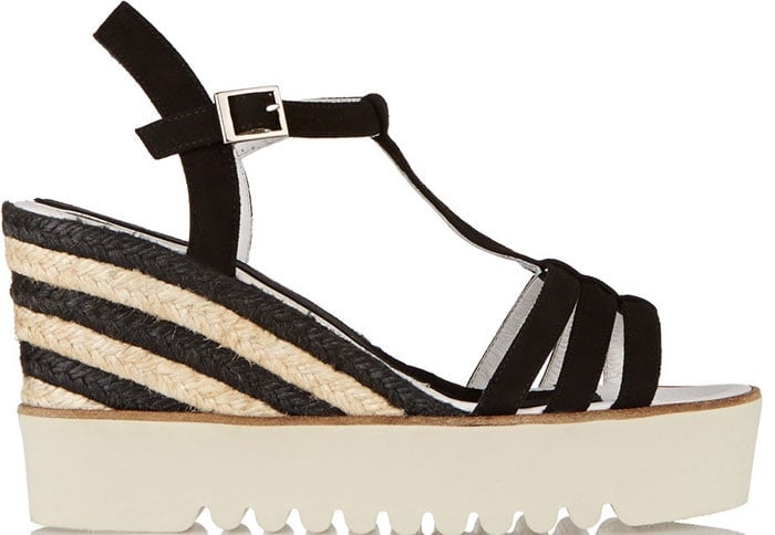 Paloma Barcelo Suede Espadrille Wedge Sandals