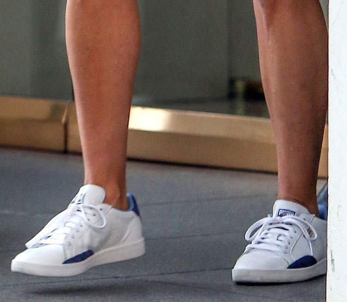 Reese Witherspoon's white Puma “Match Lo Basic Sports” sneakers