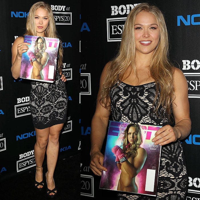 Ronda Rousey at the ESPN Body Issue Celebration Party held at The Belasco Theater in Los Angeles, California, on July 10, 2012