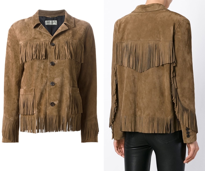 Saint Laurent Curtis Fringe Jacket