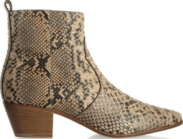 Saint Laurent Python Ankle Boots