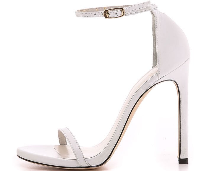 Stuart Weitzman Nudist Sandals White