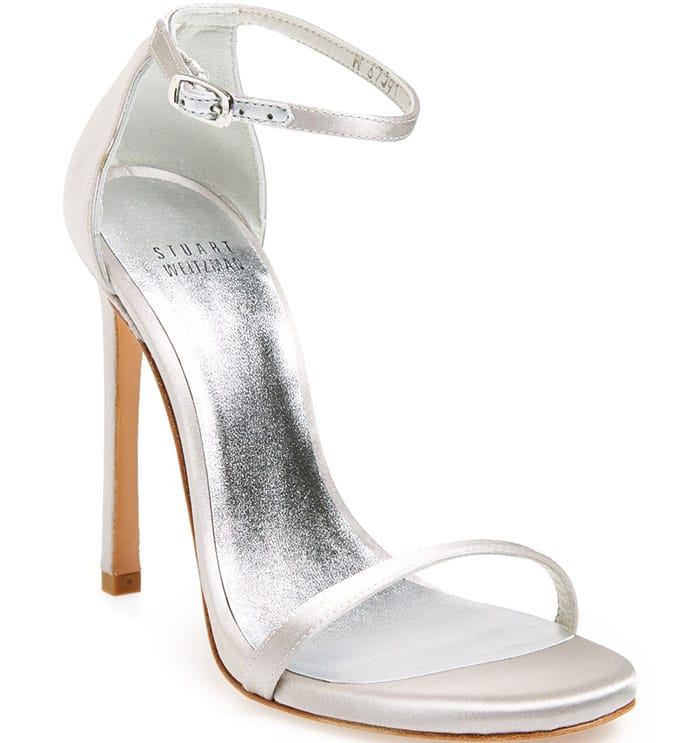 Stuart Weitzman Nudist Sandals silver