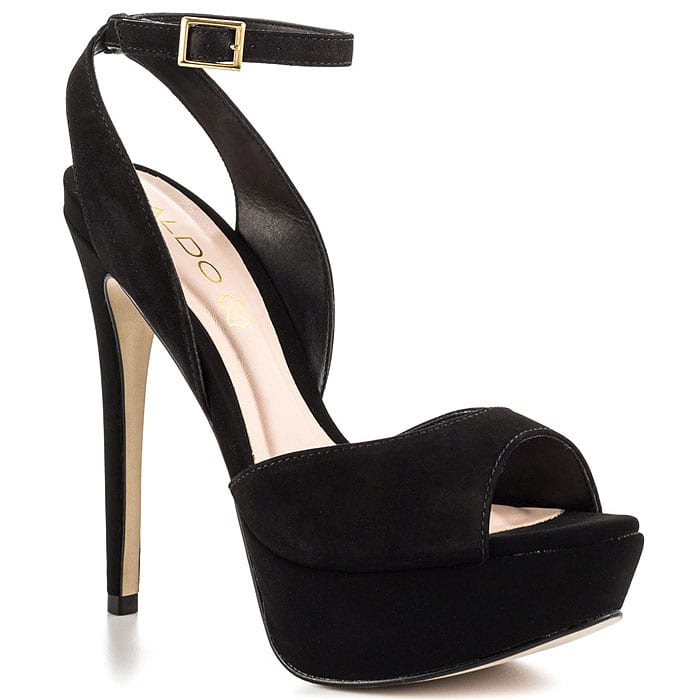 ALDO Perelli Sandals in Black Nubuck