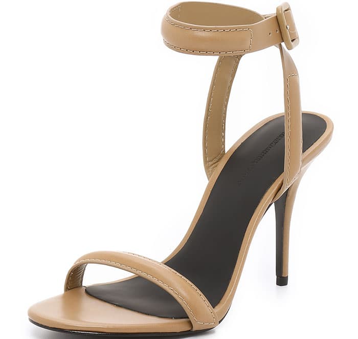 Alexander Wang “Antonia” Ankle-Wrap Sandals